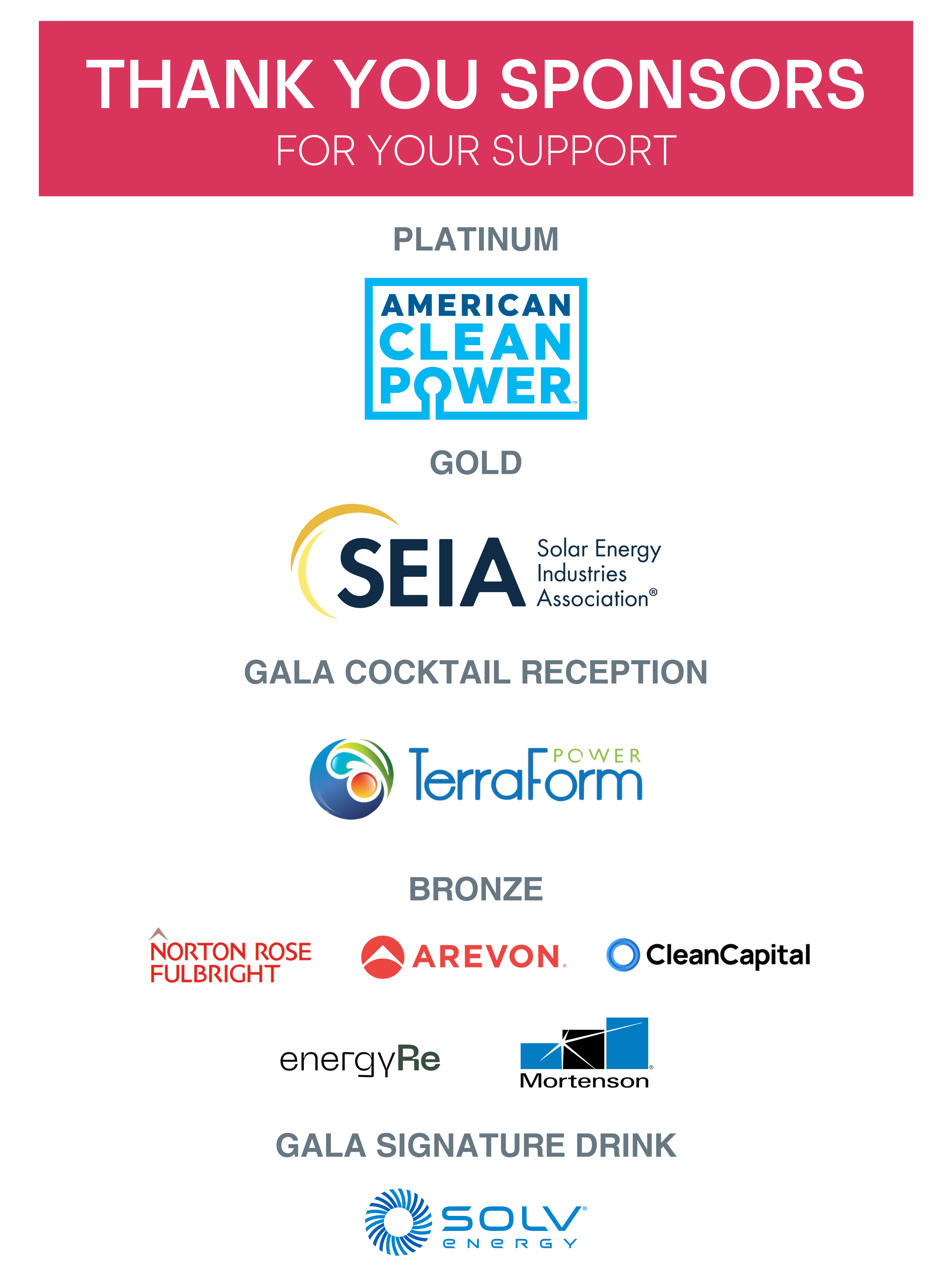 Gala Sponsors