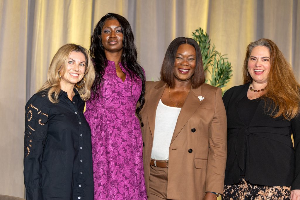 Melanie C. Kelly, Ashley Greene, Doseke Akporiaye and Megan Nutting at the 2026 WRISE Leadership Forum.
